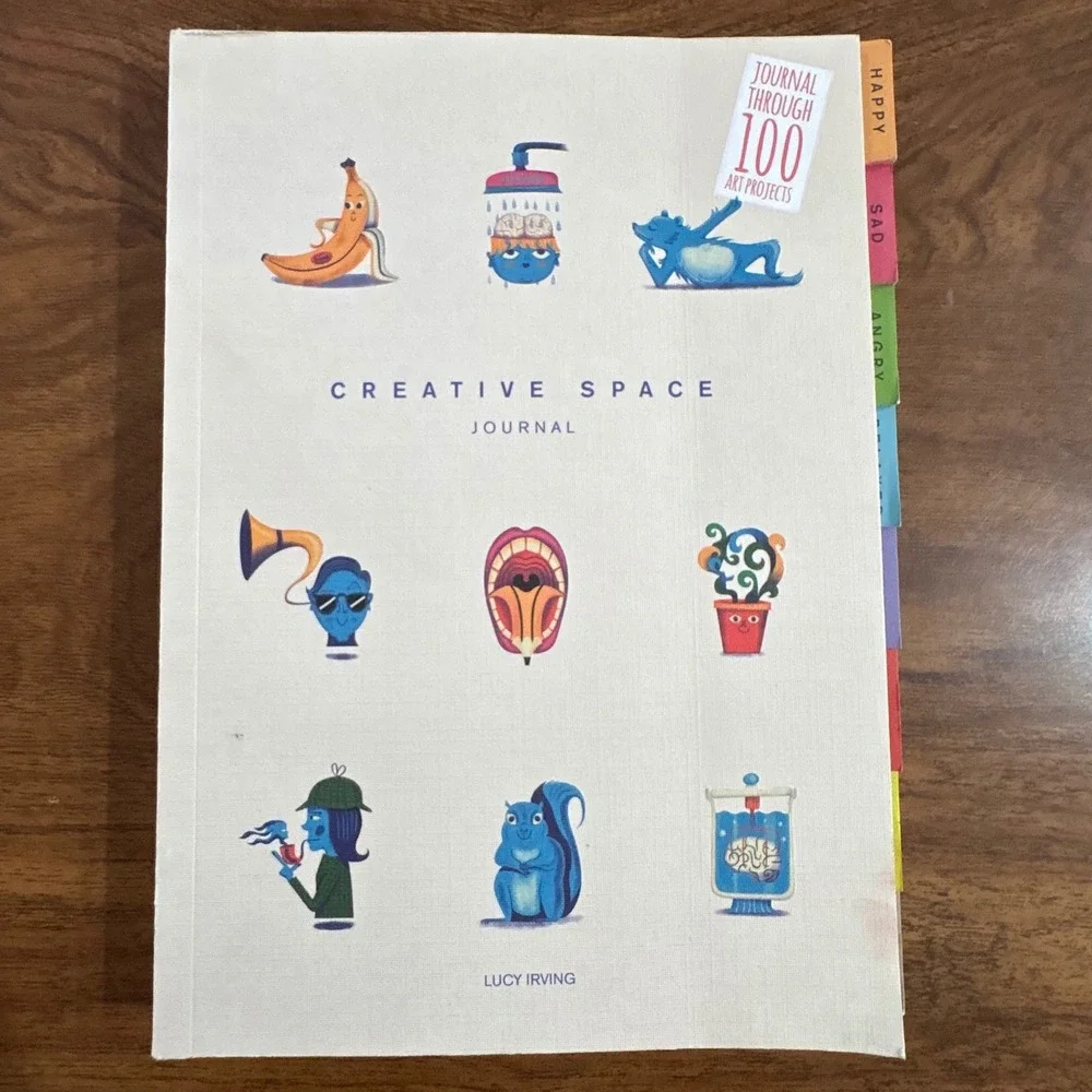 Creative Space Journal 100 Art Projects Ammonite Press Lucy Irving Notebook